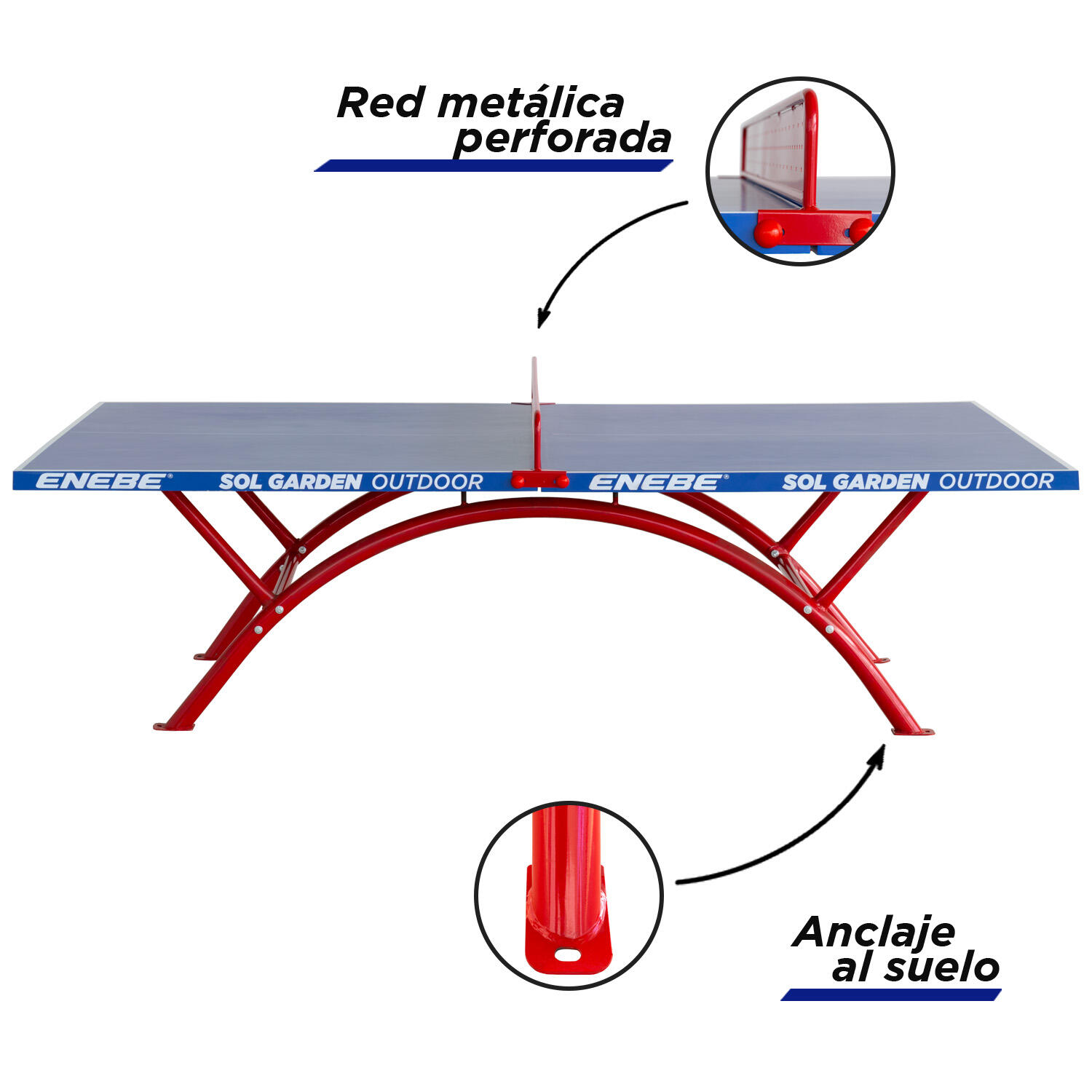 Mesa de Pingue-Pongue Enebe Sol Garden Outdoor 2/6