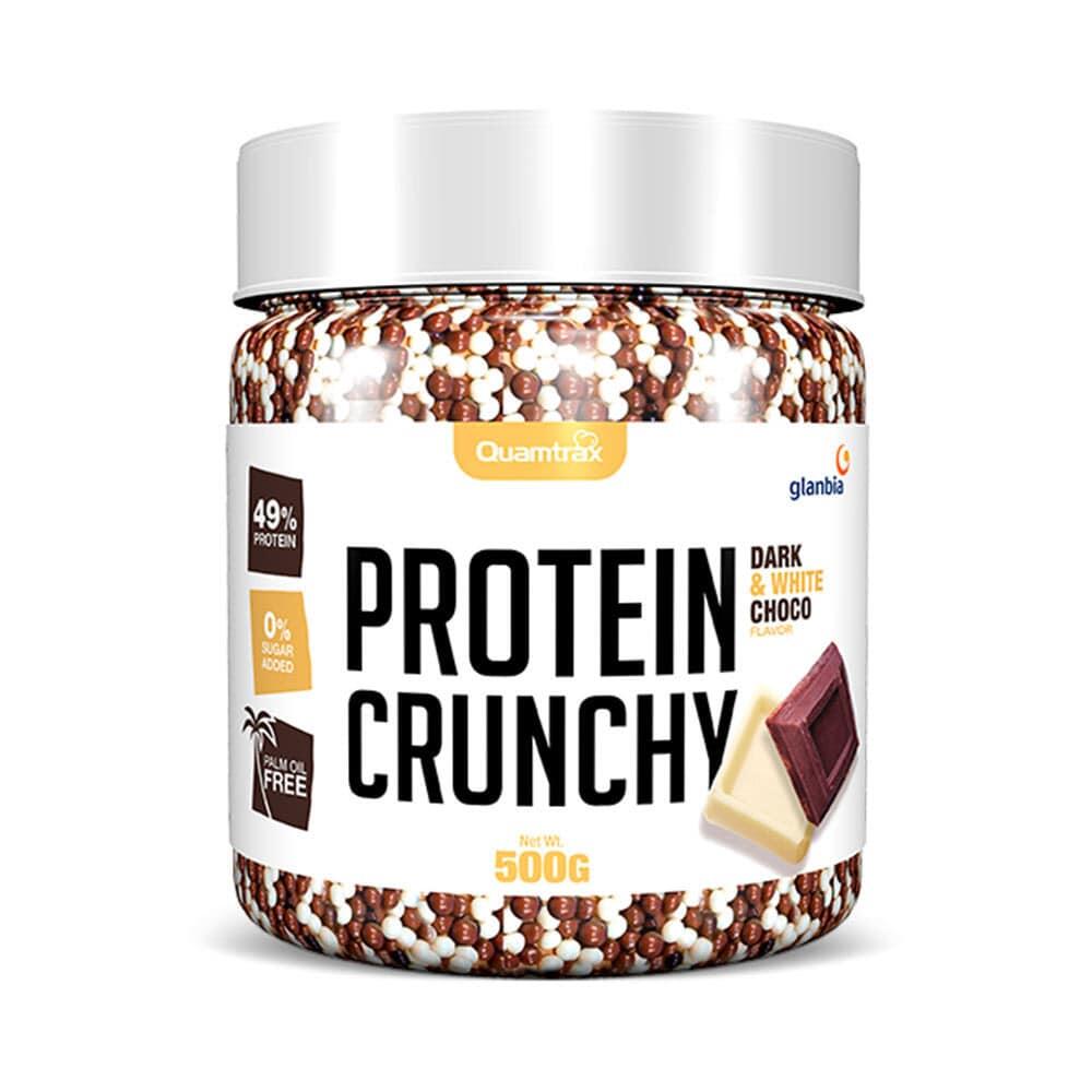 QUAMTRAX Eiwitkoeken - Eiwit Crunchy (500g) - Pure En Witte Chocolade