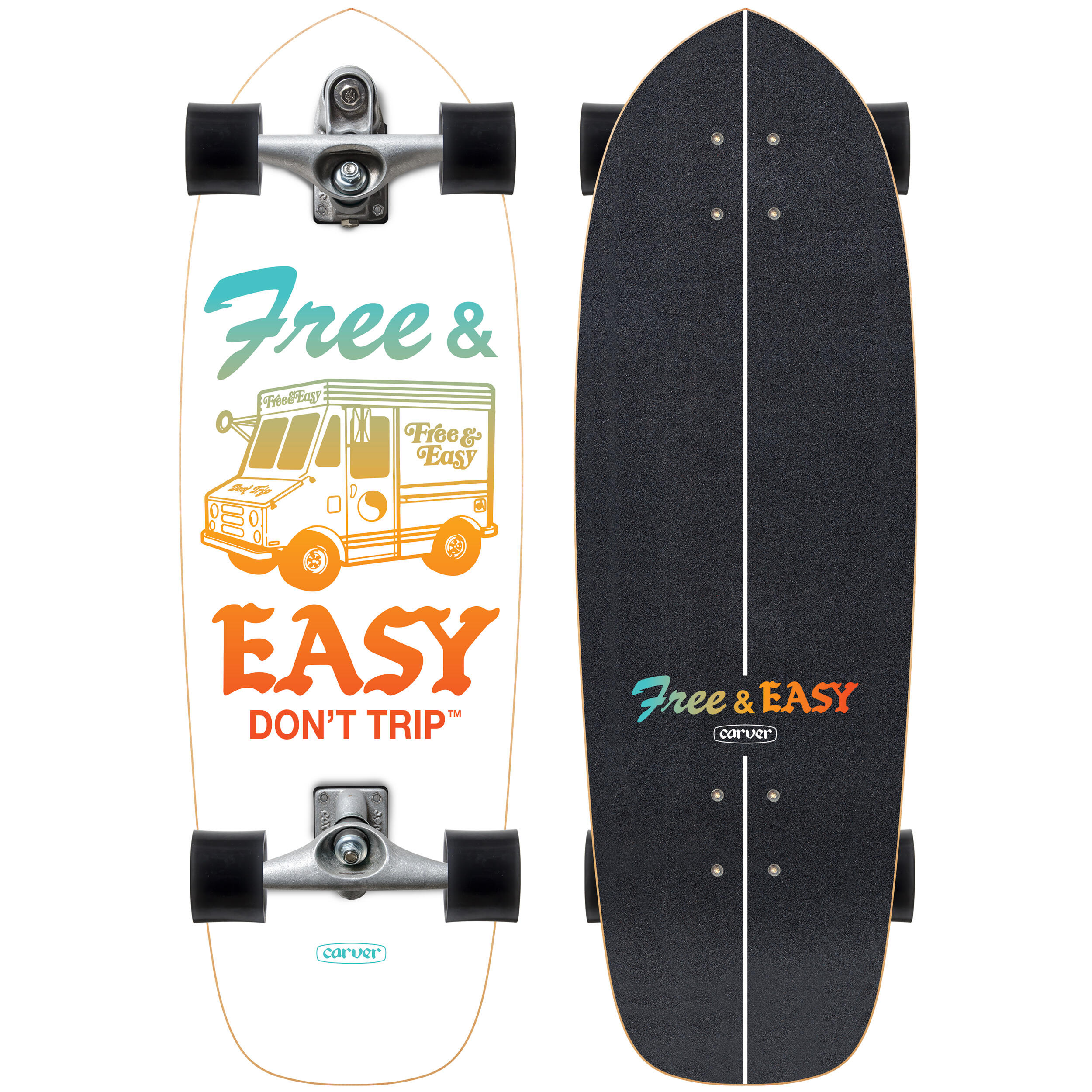 Carver - Surfskate - C7 Free & Easy Paleta - Taille 30.75 - Carver - Surfskate - Multicolore - No Size - Decathlon