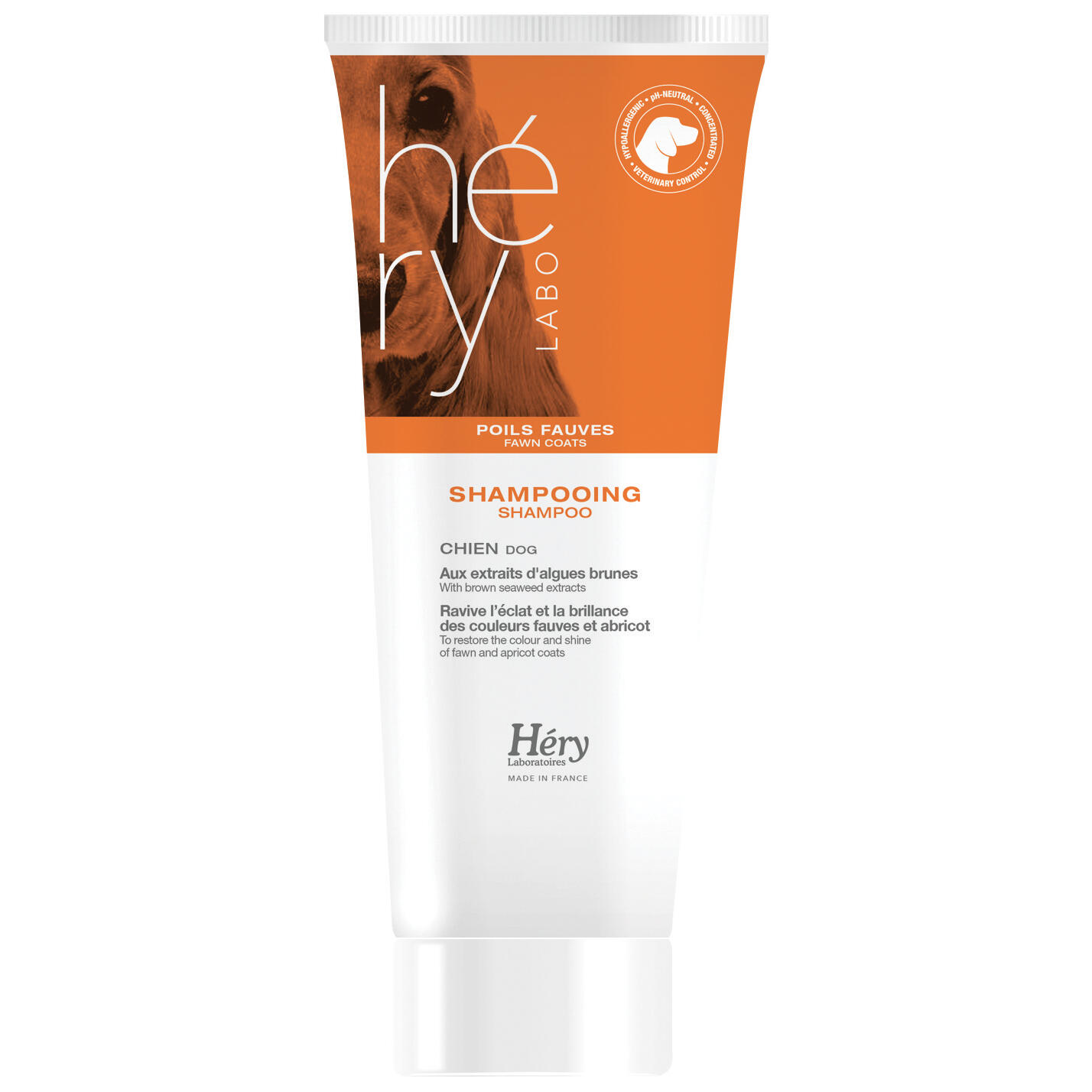 Hery - Shampoing Poil Fauve Pour Chien Héry - Shampoing Pour Chien - Blanc|orange - 200 Ml - Decathlon