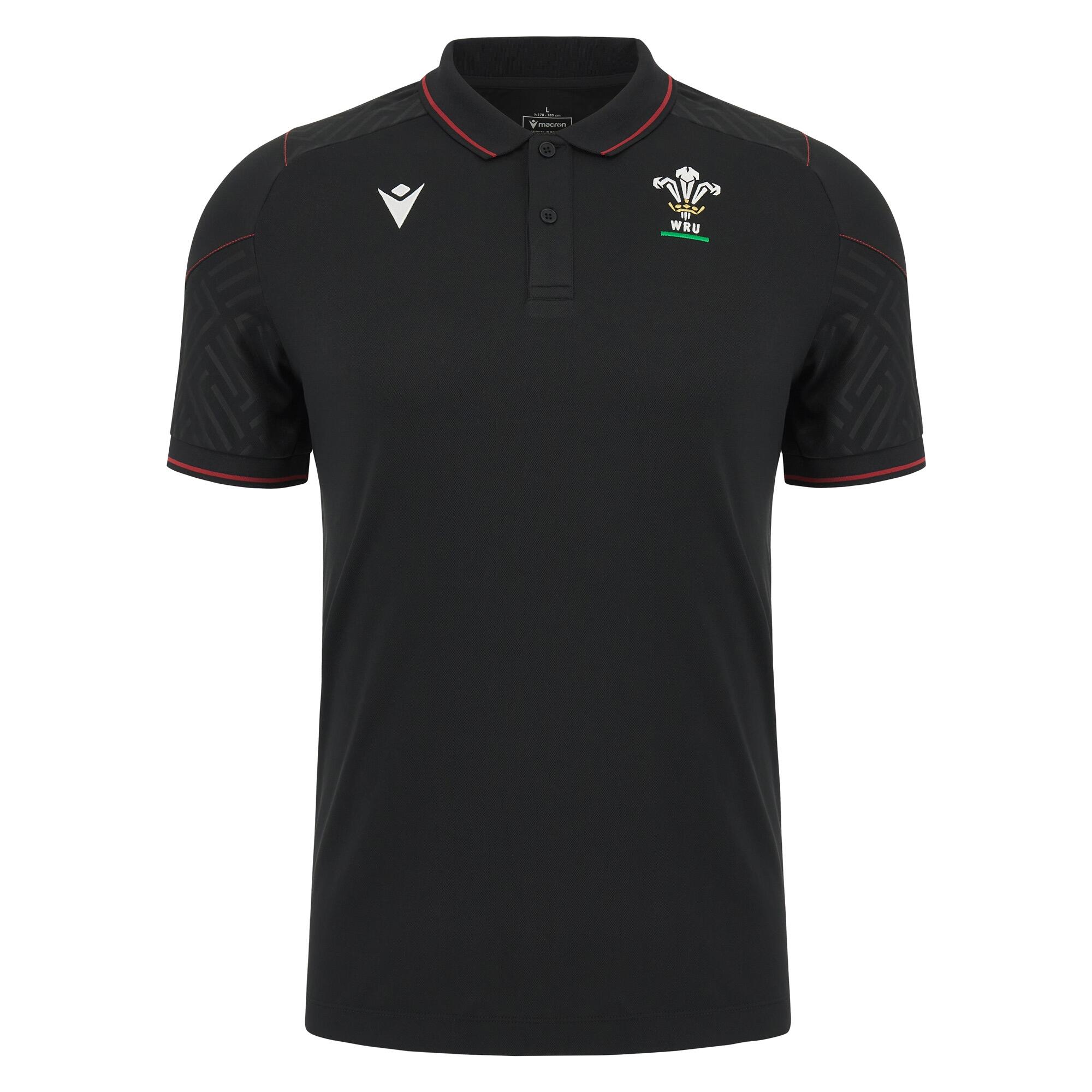 MACRON Wales WRU Mens Travel Polo