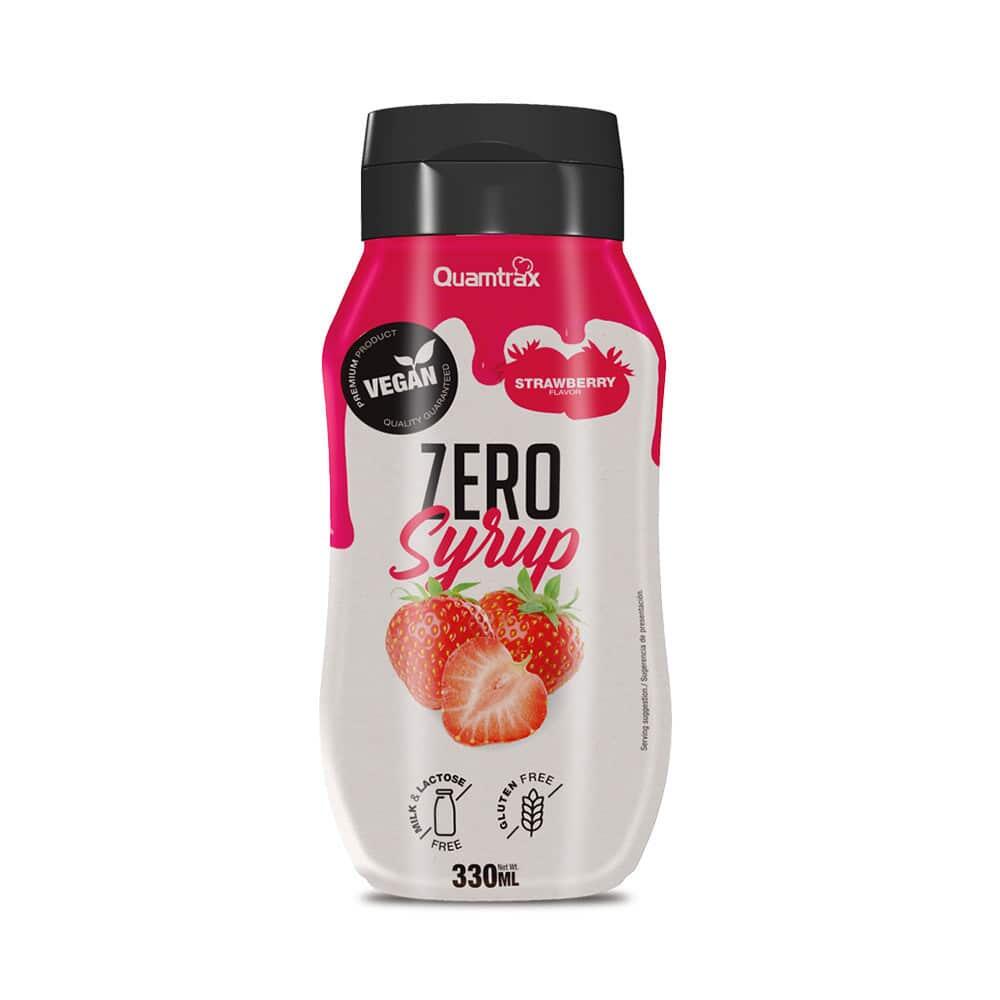 QUAMTRAX Calorievrije Siropen - Calorievrije Siroop (330ml) - Aardbei