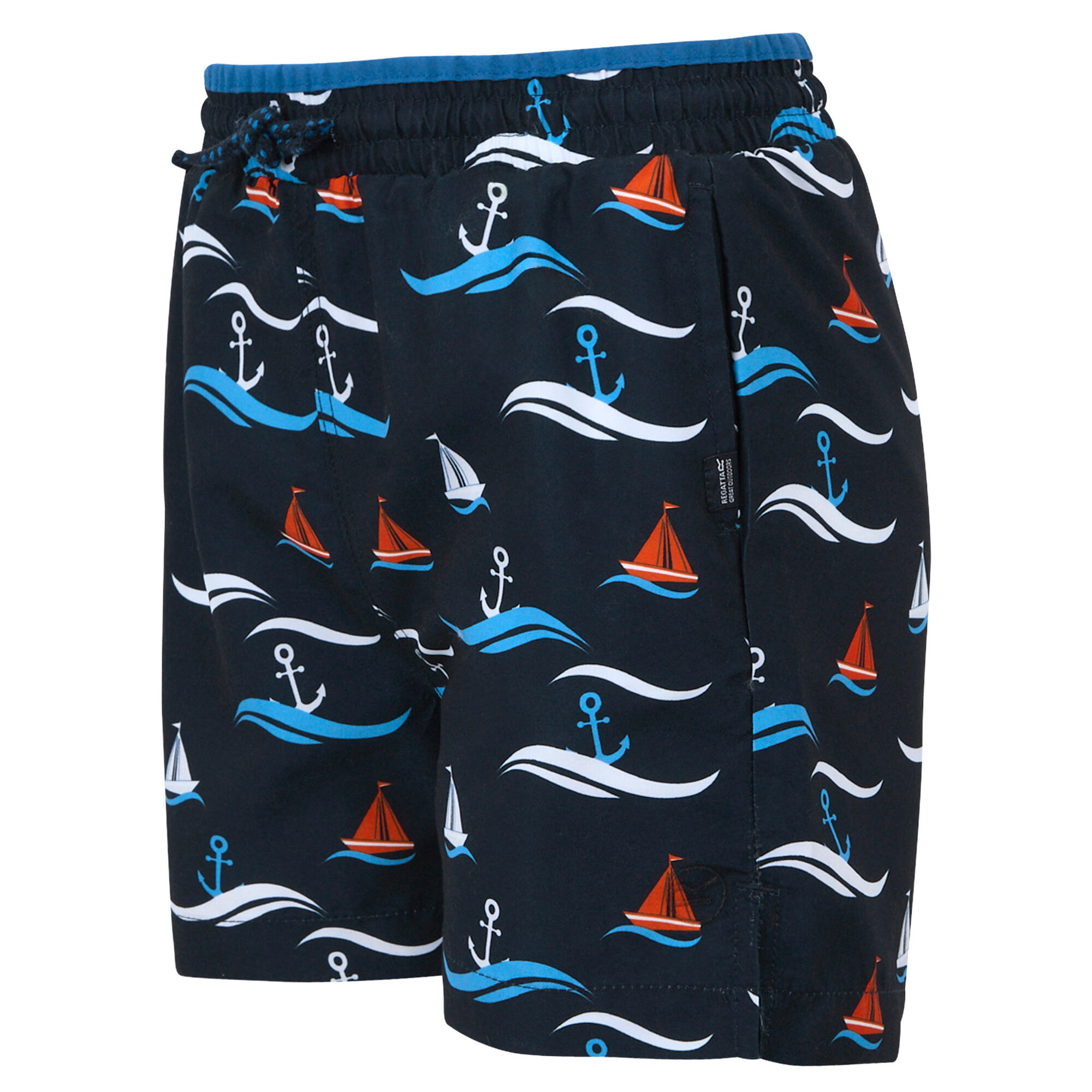 Jongens Skander III Boot Zwemshort (Marine) 3/5