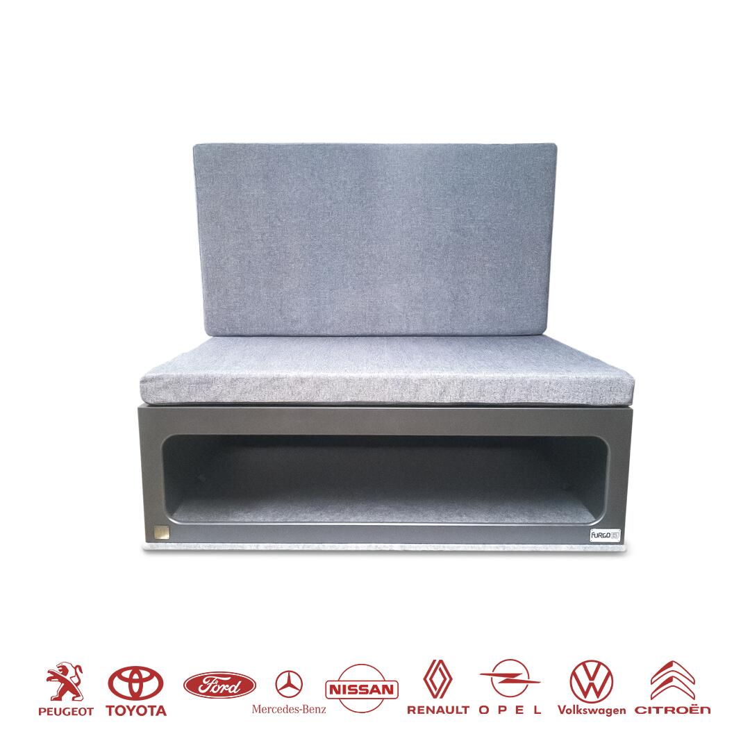 MOKUZAI Mueble Camper MOKUZAI Negro  75x110x45cm