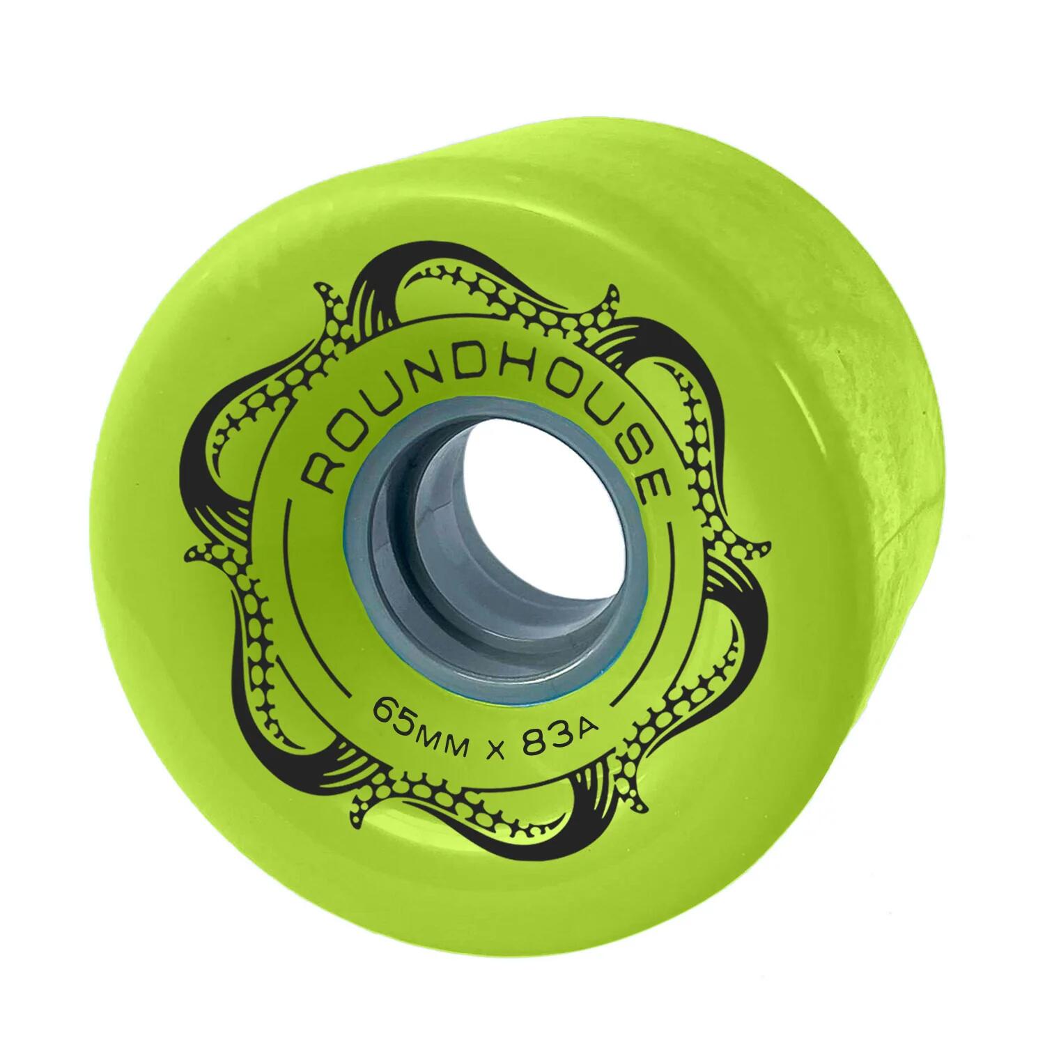 Ruedas Skateboard - Roundhouse Slick - 65mm/83a - Verde Glo - Carver 2/2