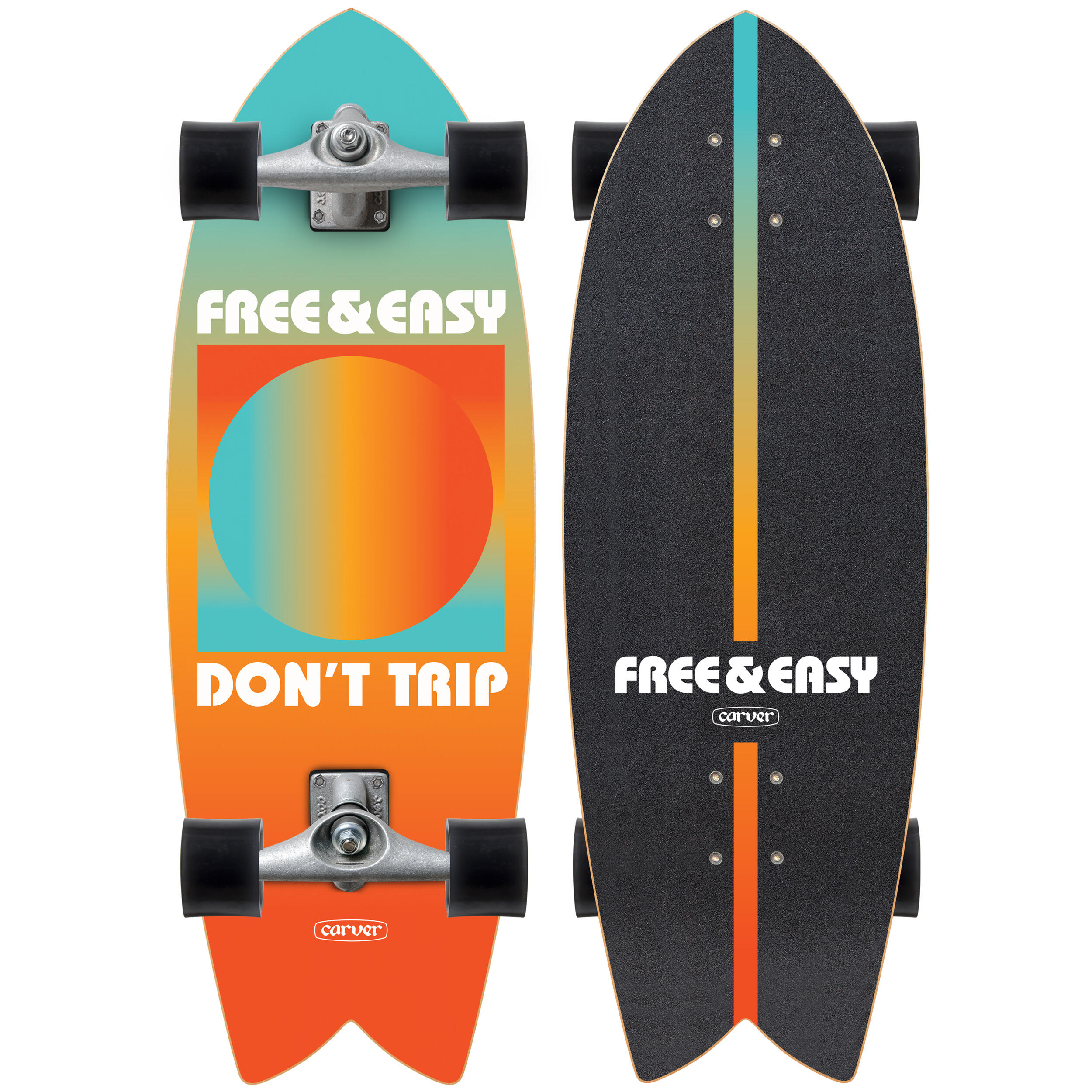 Carver - Surfskate - Cx Free & Easy Gradient Sun - Taille 29,5 - Carver - Surfskate - Multicolore - No Size - Decathlon
