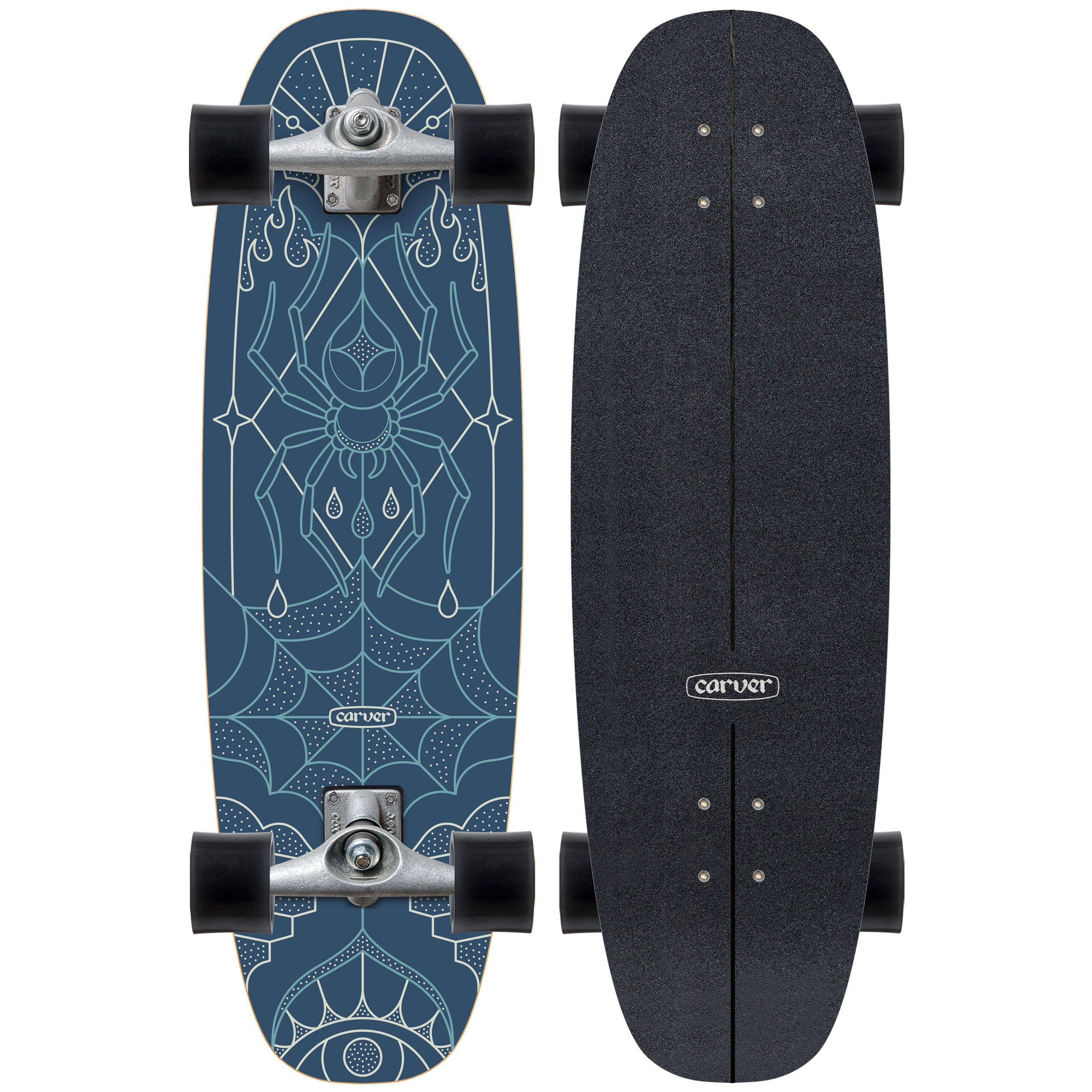Carver - Carver Complete Cx Nienow Blue Widow C1012011284 - Surfskate - Bleu - No Size - Decathlon