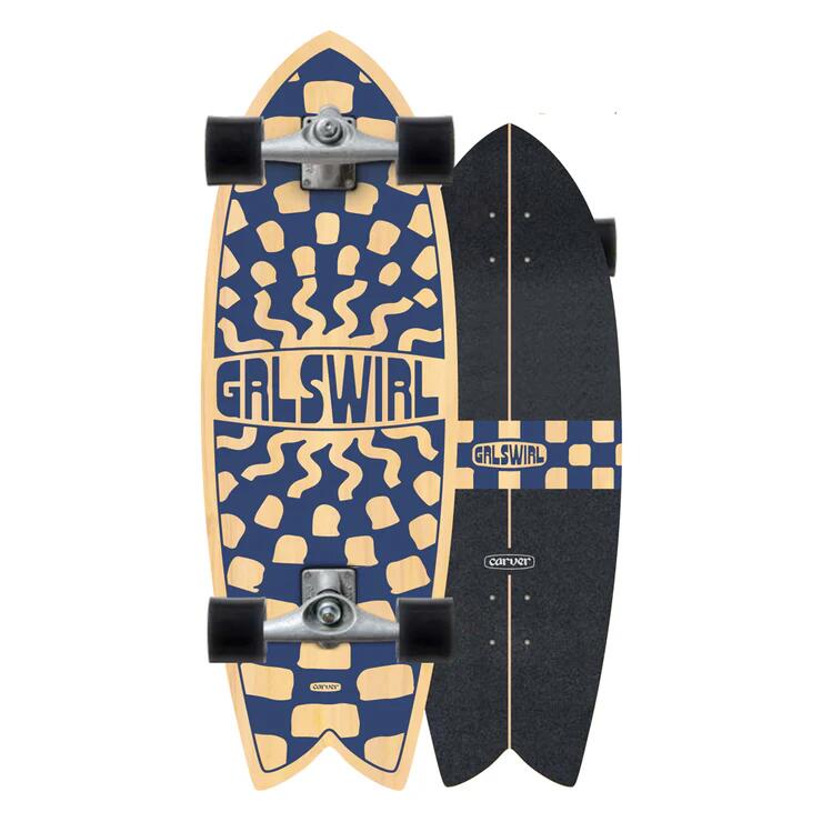 CARVER Surfskate-Skateboard | CX Raw 29,25" Swirlcheck | Farbe Mehrfarbig | Carver
