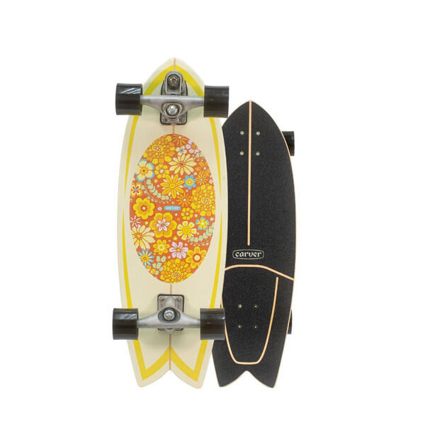 CARVER Surfskate-Skateboard | C7 Raw 29,25" Bloom | Carver
