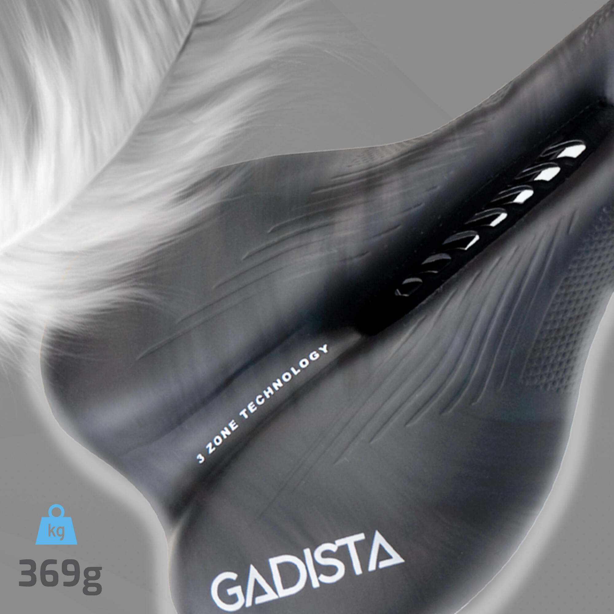 GADISTA France, Sillín UPPSALA, cómodo, Hecho en ITALIA, tecnología 3ZONAS 4/6