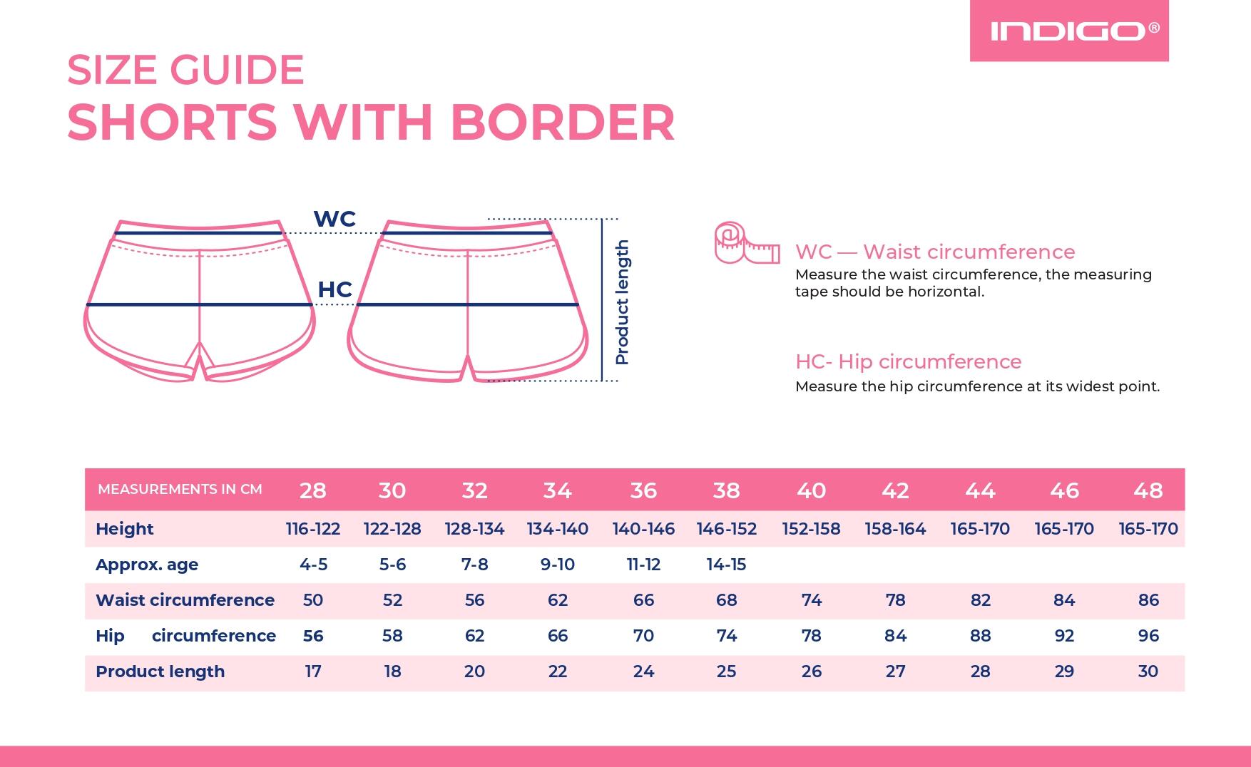 Shorts de Gimnasia para Niñas con Ribete INDIGO Talle 34 Negro-Fucsia 2/4