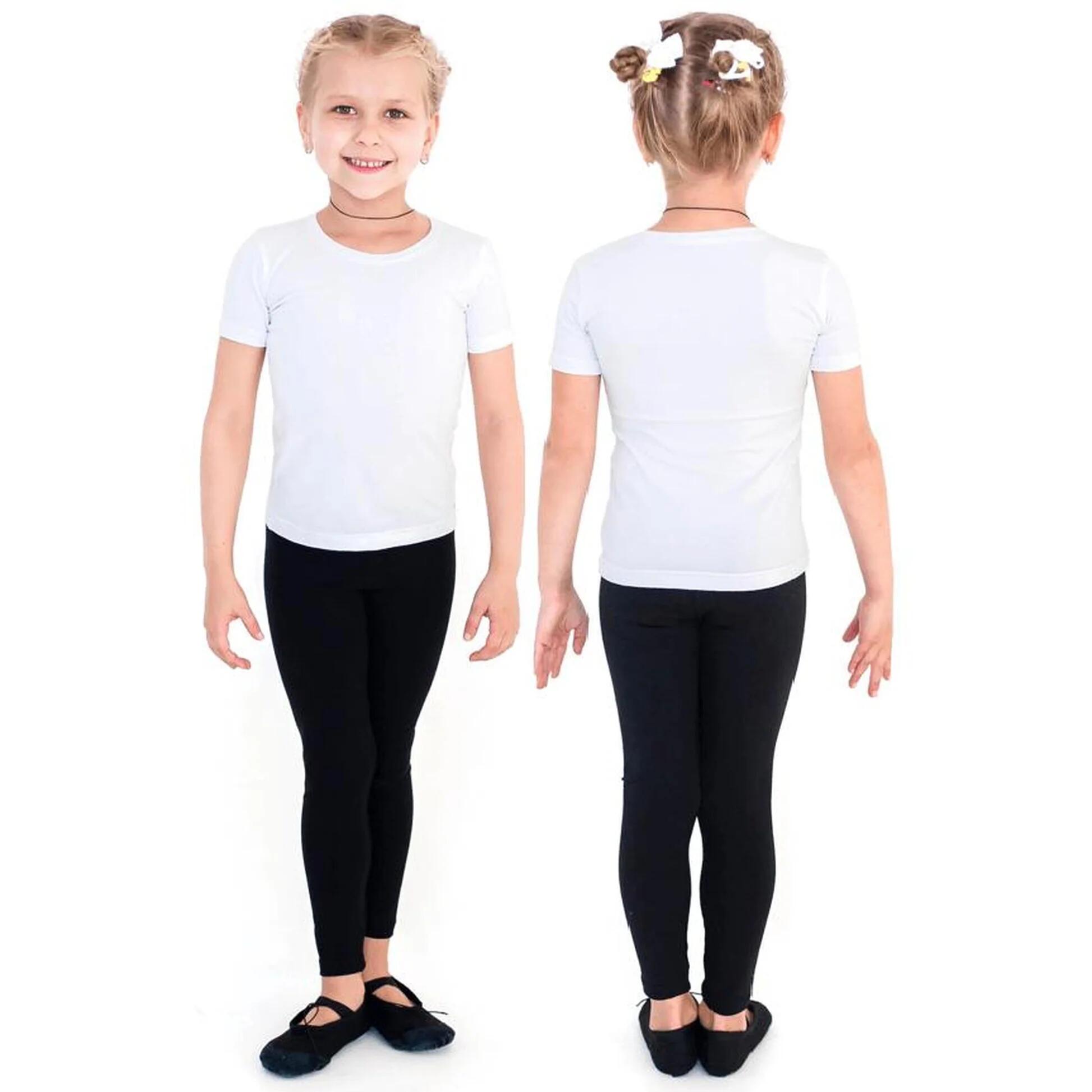 INDIGO SPORTS Leggins para Gimnasia Rítmica de Algodón INDIGO Talle 32 Negro