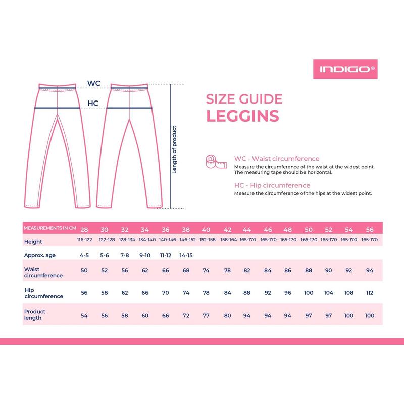 Legging pour Gymnastique Rythmique et Danse en Coton INDIGO Noir