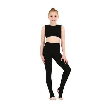 Legging pour Gymnastique Rythmique et Danse avec Demi-Pied INDIGO Noir