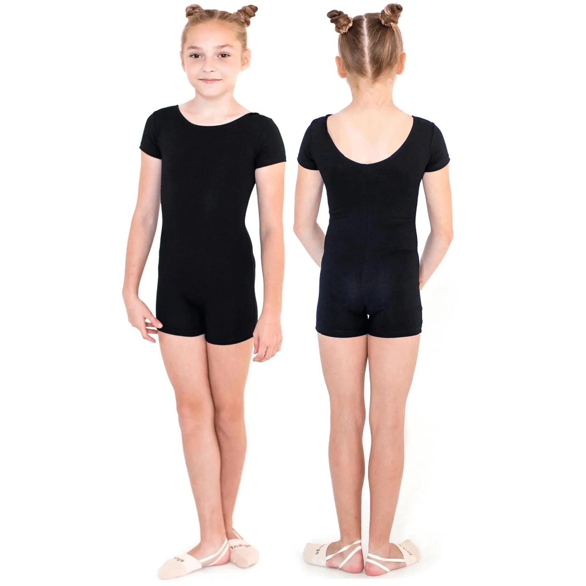INDIGO SPORTS Mono de Gimnasia Manga Corta INDIGO Talle 34 Negro