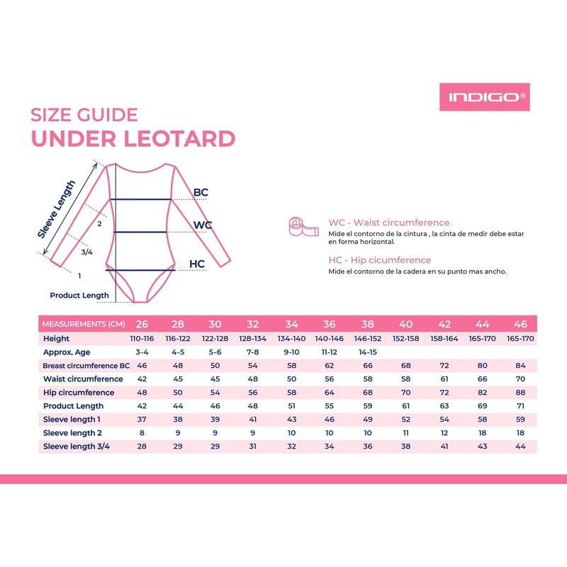 Justaucorps de Manches Courtes pour Gymnastique Rythmique et Danse INDIGO Noir
