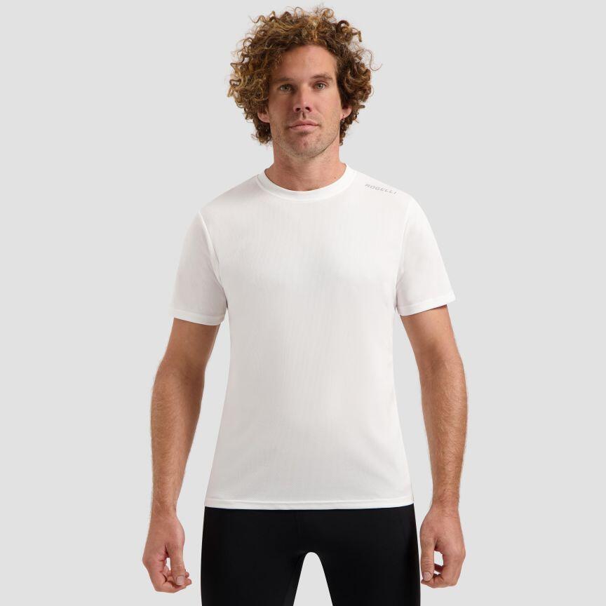 ROGELLI Hardloopshirt Korte Mouwen Heren T-Shirt Hardlopen Wit