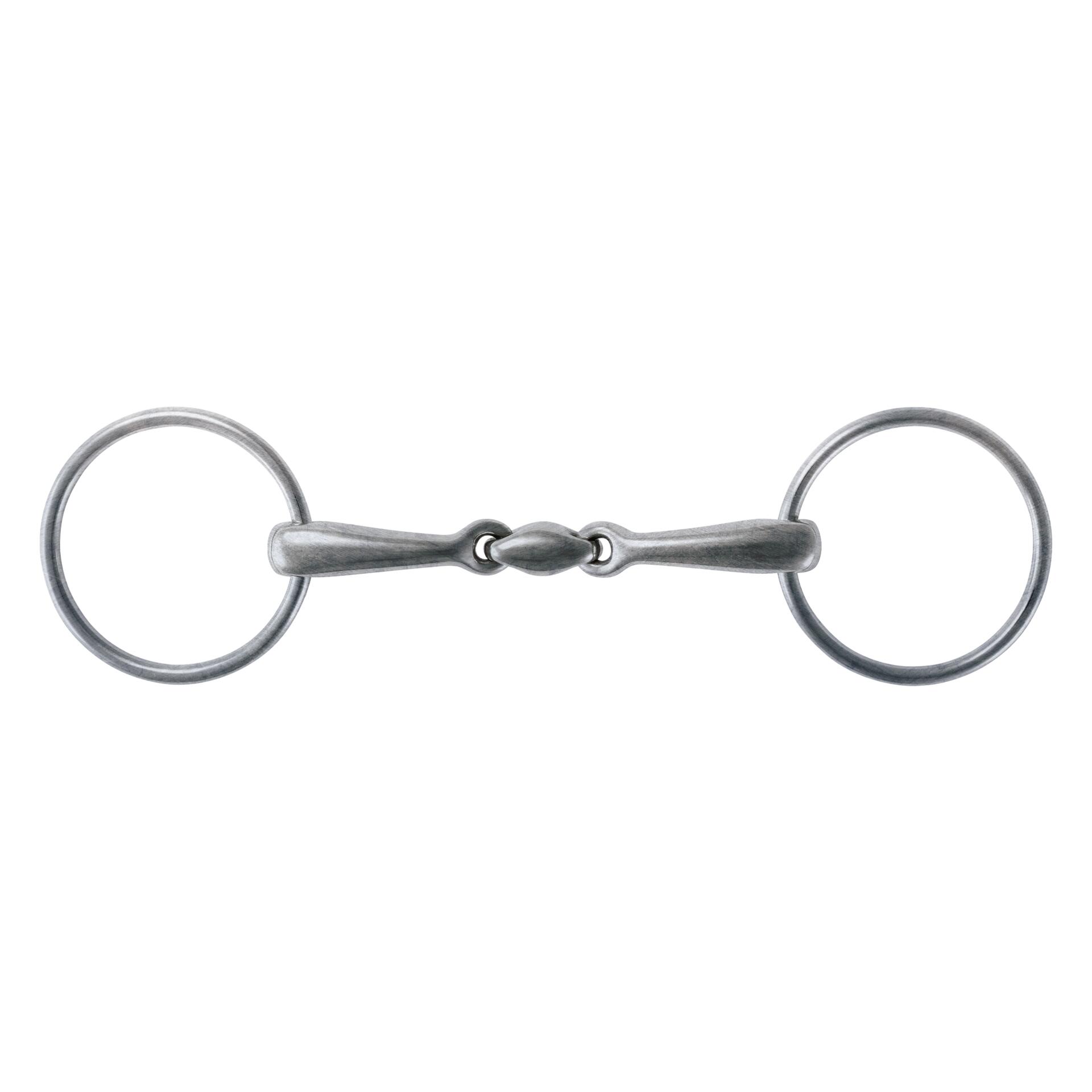STÜBBEN Loose Ring Snaffle Double Broken; Stainless Steel Matt