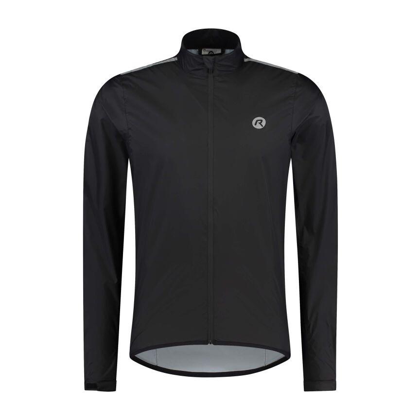 Regenjack Wielrennen Fietsregenjas Heren Core Zwart 2/6