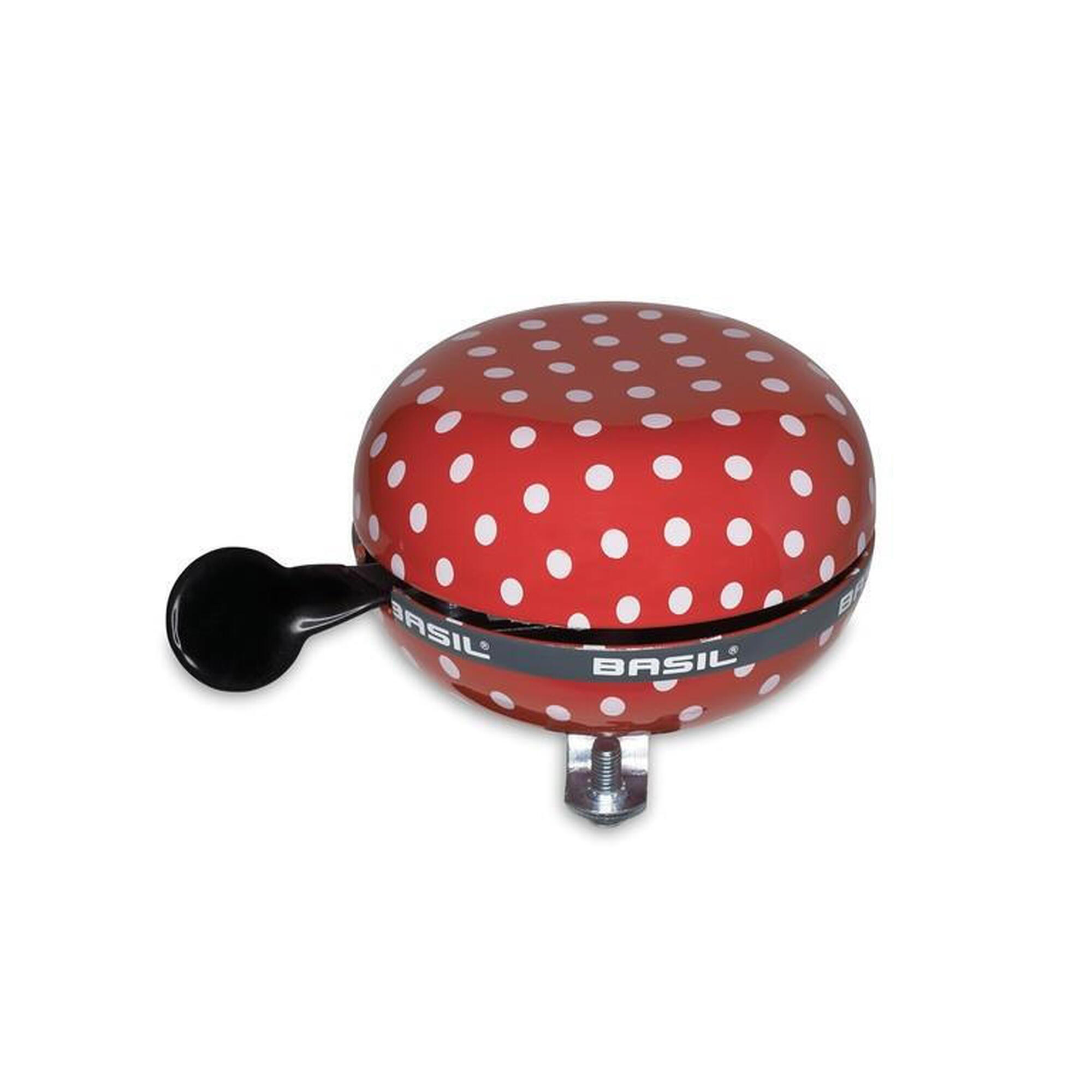Dzwonek Rowerowy Polkadot 80 Mm - Czerwony/Biały