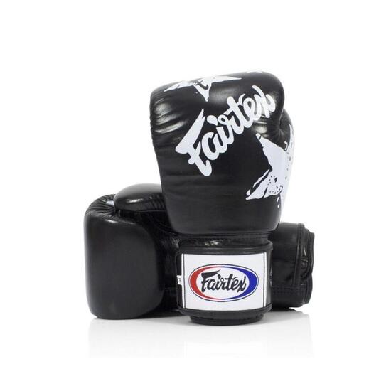 Fairtex Rękawice Bokserskie ze skóry naturalnej BGV1 Nation Czarne