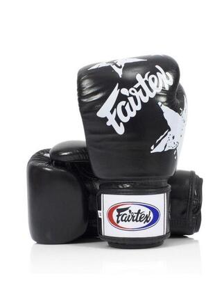 Fairtex Rękawice Bokserskie ze skóry naturalnej BGV1 Nation Czarne