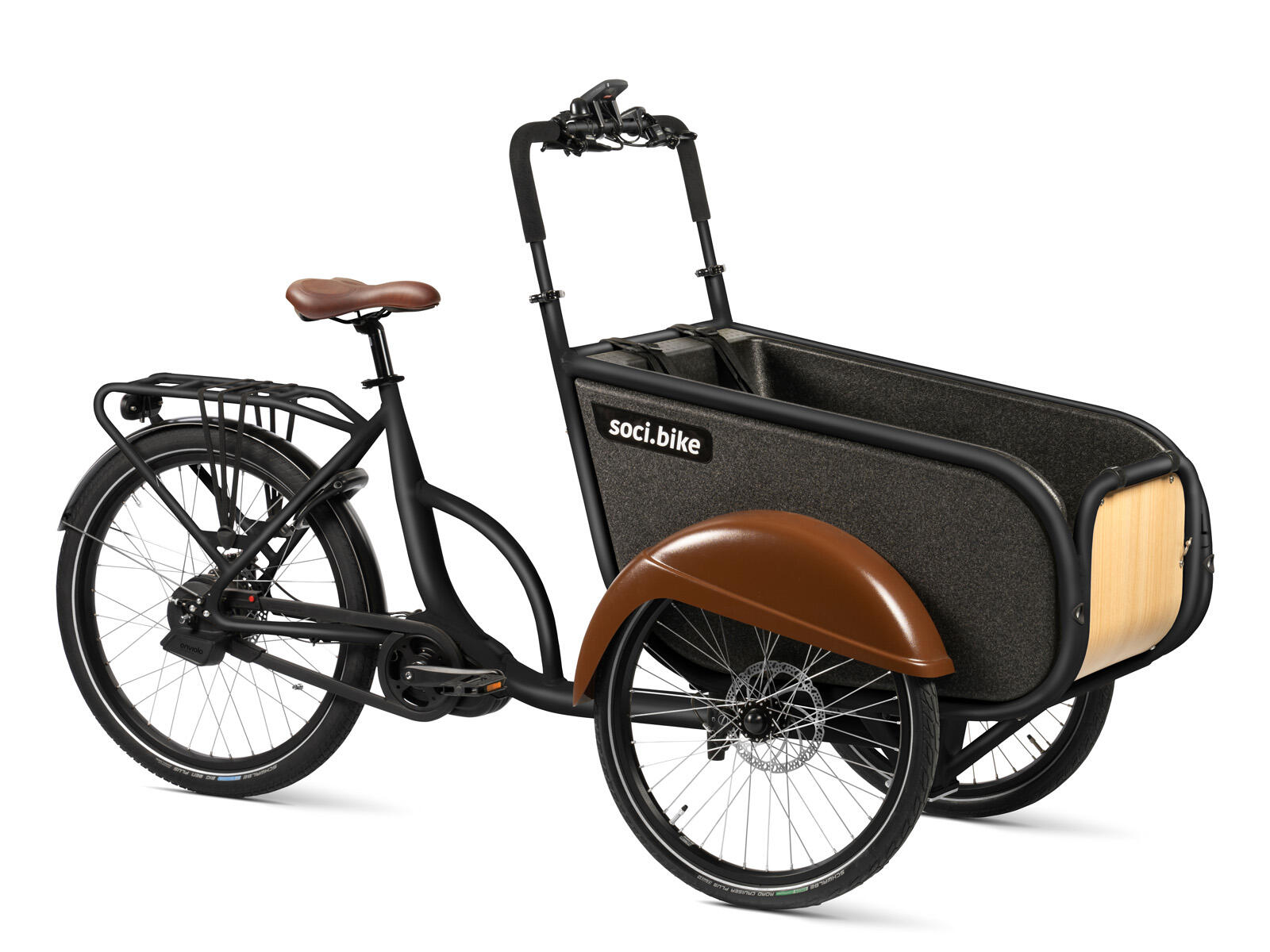 SOCIBIKE SociBike Compact elektrische bakfiets midmotor zwart