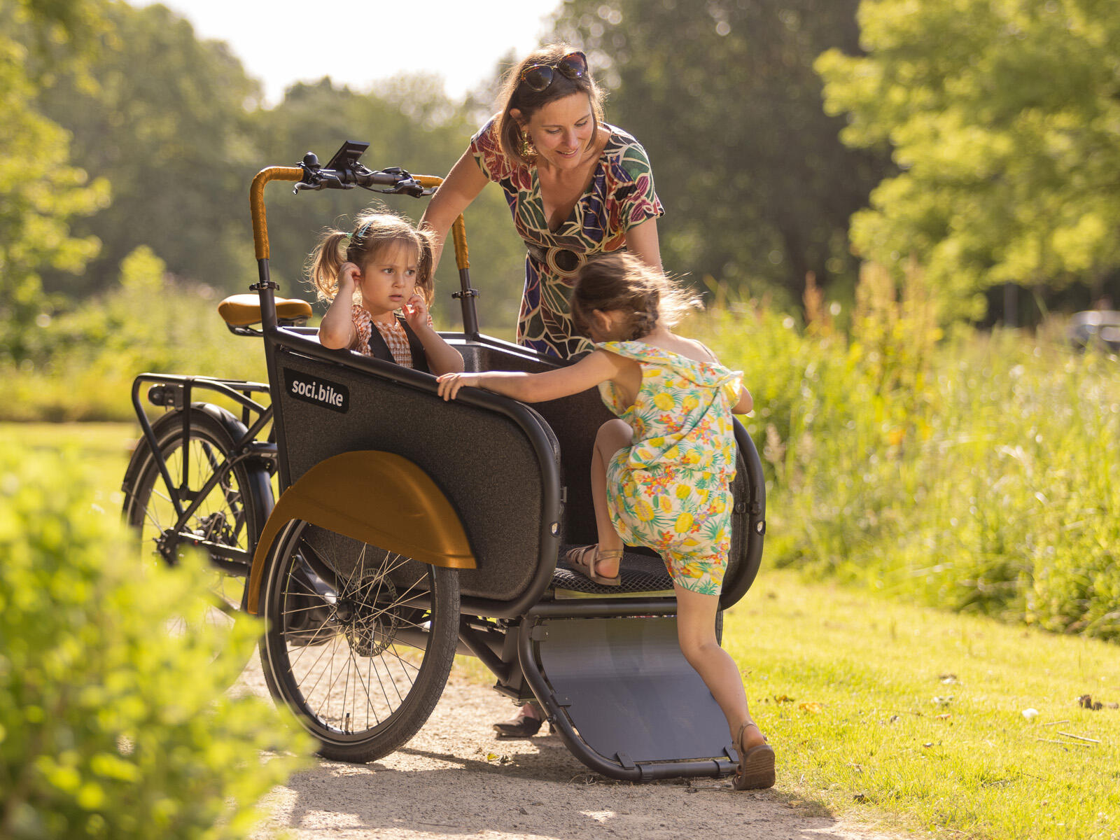 SociBike Compact elektrische bakfiets midmotor zwart 3/7