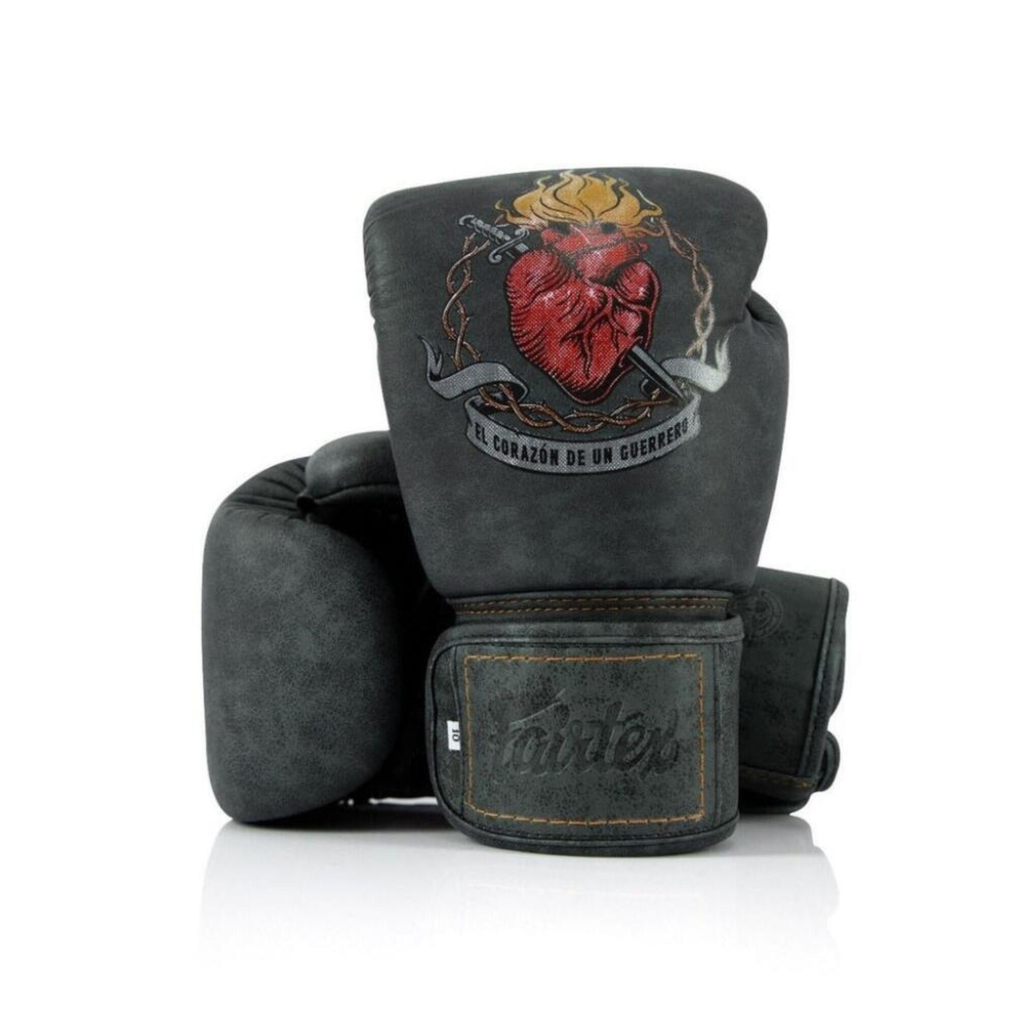 Fairtex X Tom Atencio Boxing The Heart of Warrior Luvas de boxe de boxe