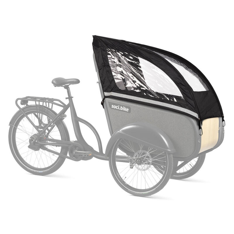 Housse de pluie pour vélos cargo Socibike Compact      26900€    SOCIBIKE Housse de pluie pour vélos cargo Socibike CompactVendu exclusivement en ligne   