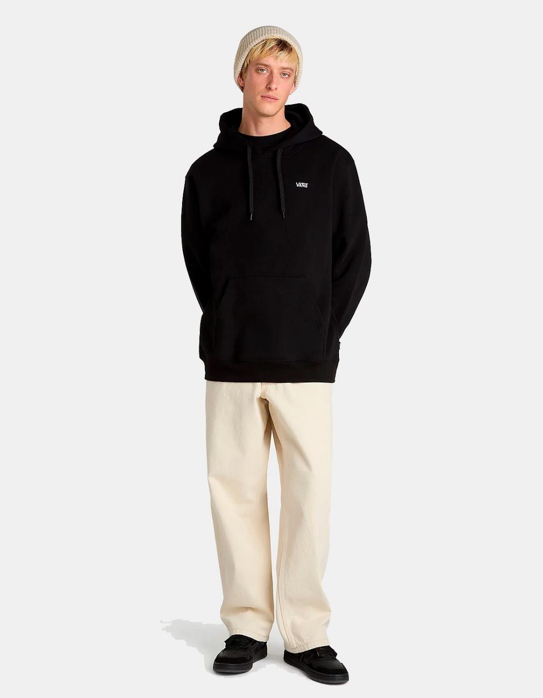 Felpe con cappuccio in pile per uomo Vans Left chest ii loose Nero. 4/7