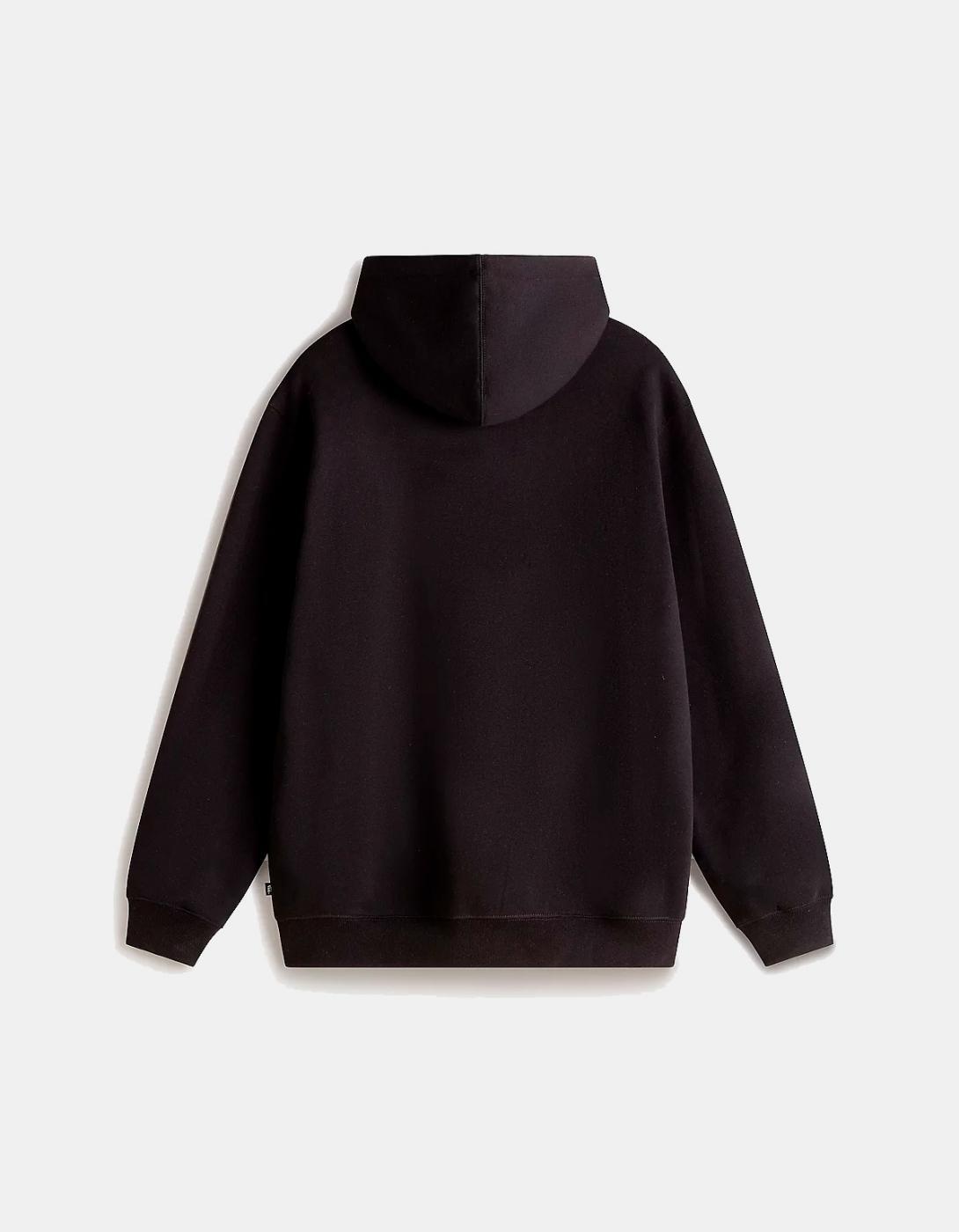 Felpe con cappuccio in pile per uomo Vans Left chest ii loose Nero. 7/7
