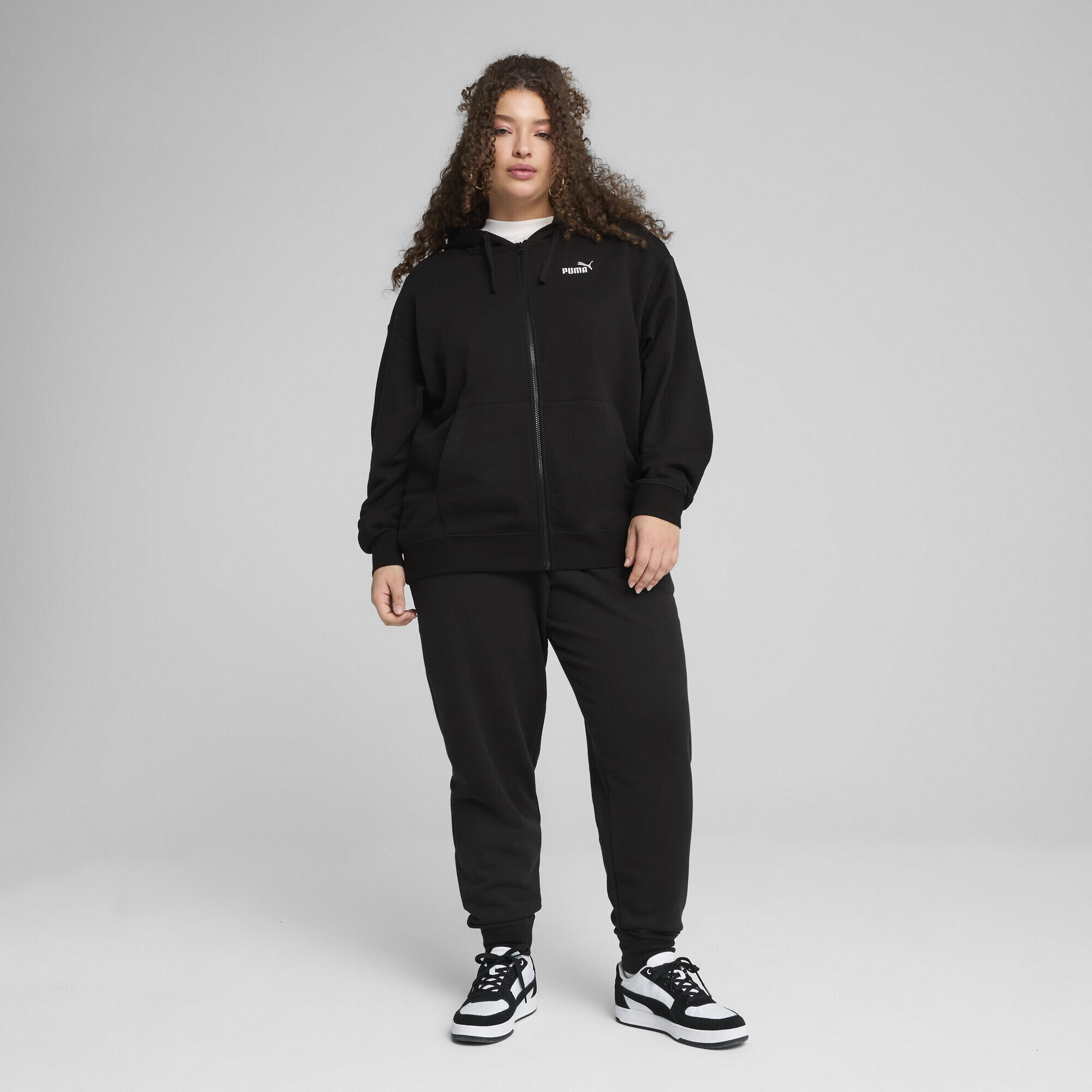 ESS Small No. 1 Logo Comfort Hoodie mit durchgehendem Reißverschluss Damen PUMA 6/7