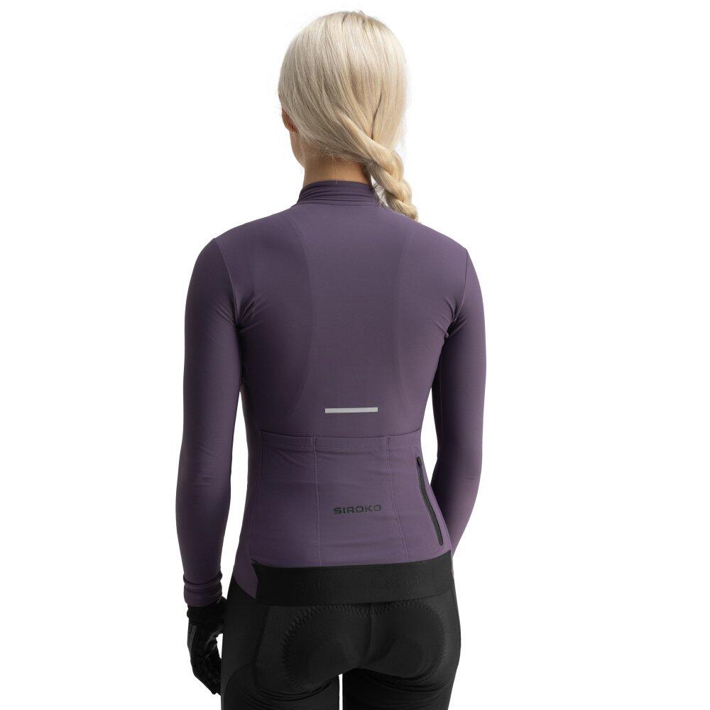 Camisola de ciclismo térmica manga comprida mulher M7 Trueba Roxo 2/7