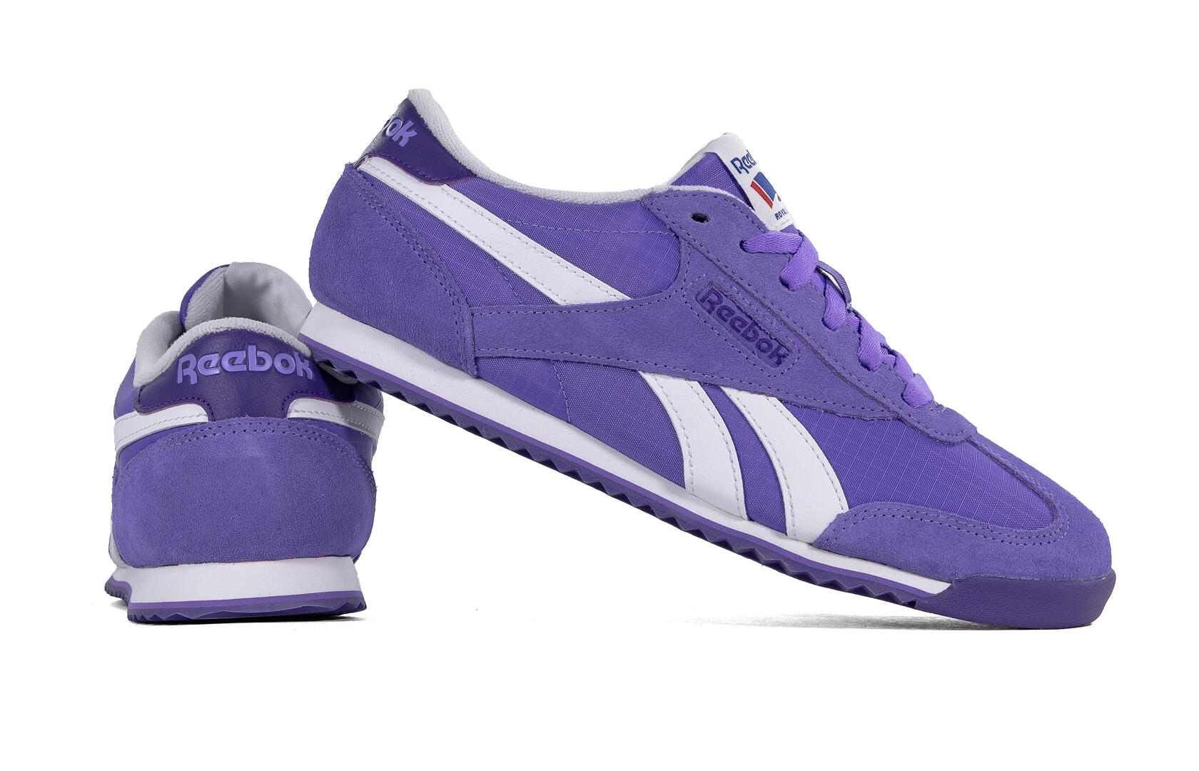 Chaussures Femmes Reebok Royal Cl Rayen violet 3/4