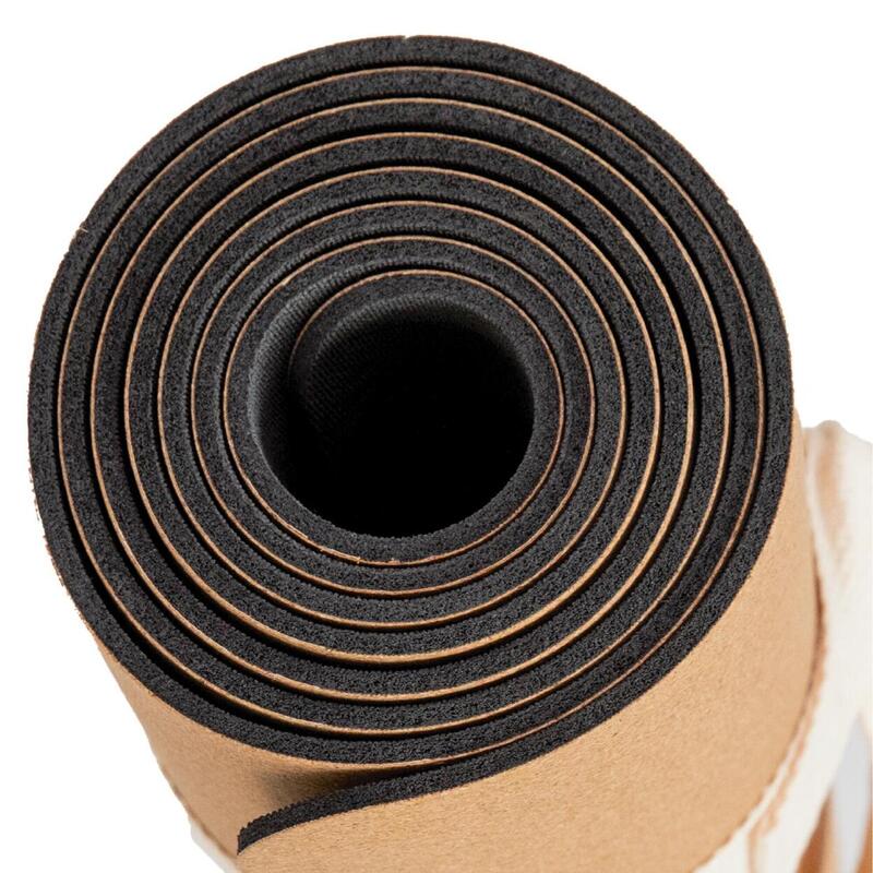 Tapis de yoga en liège en SET avec 2 genouillères | 3 modèles de yoga