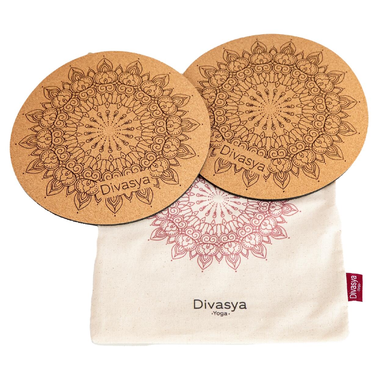 Set comfort: Tappetino yoga in sughero con 2 ginocchiere | Design MANDALA 5/6