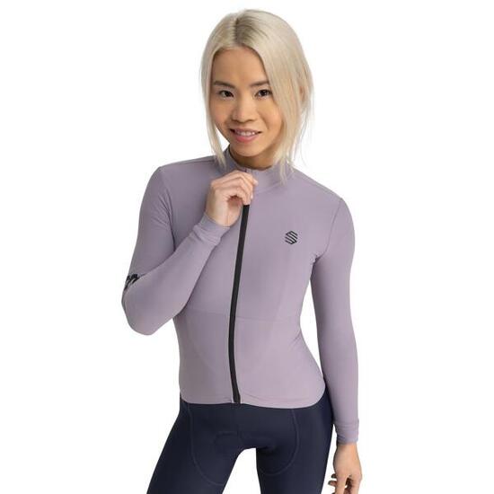 Damen Radsport thermo-langarmradtrikot für M7 Vivione Lavendel