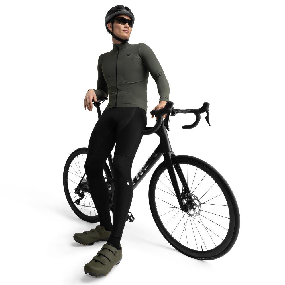 Herren Radsport thermo-langarmradtrikot für M7 Spinacia Grau 3/8