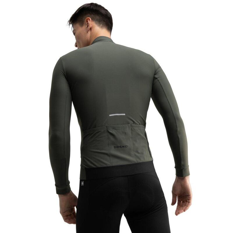 Tricou termic de cu mânecă lungă pentru bărbați M7 Spinacia Gri