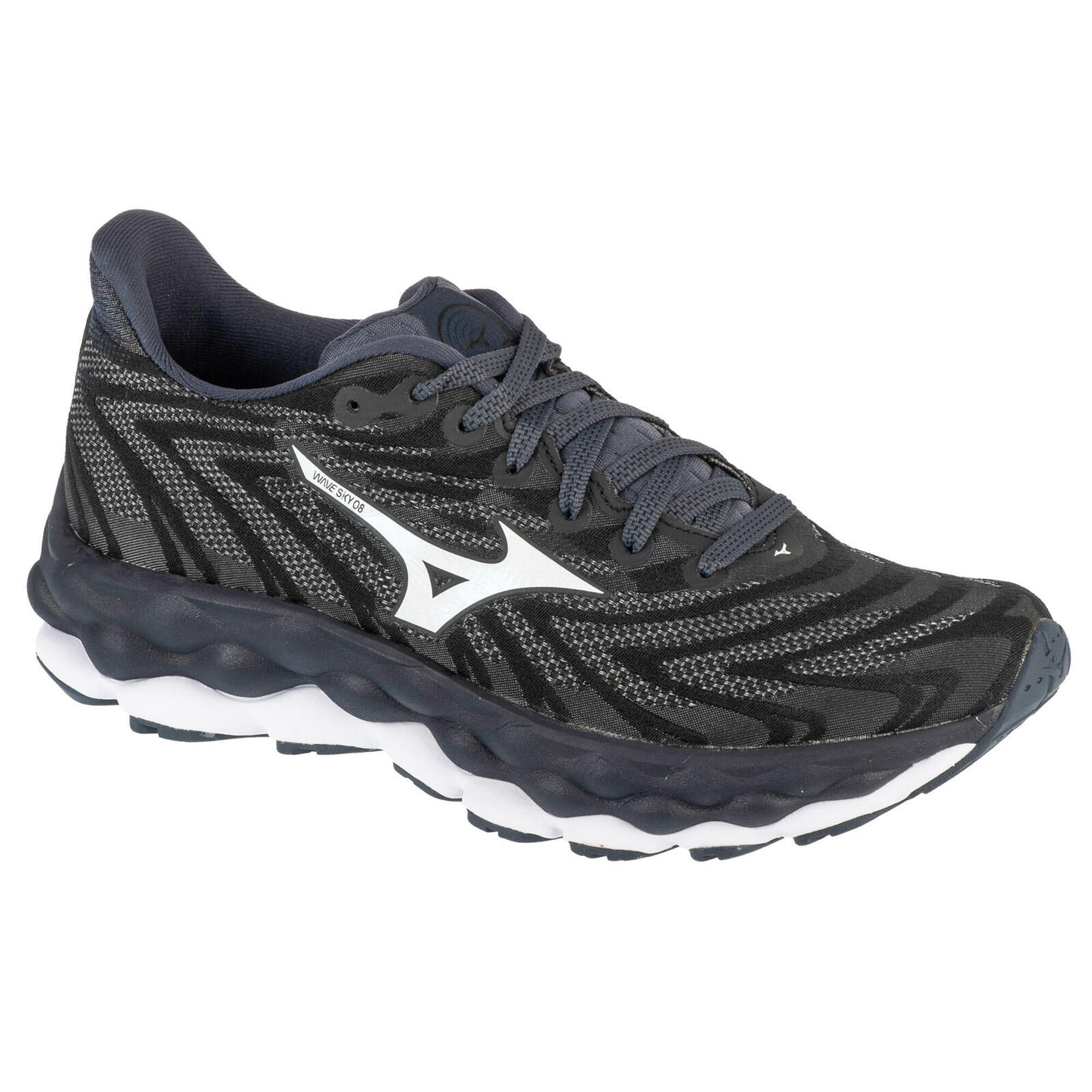 Mizuno - Chaussures Running Femmes Mizuno Wave Sky - Chaussures De Sport - Blanc|noir - 39 - Decathlon
