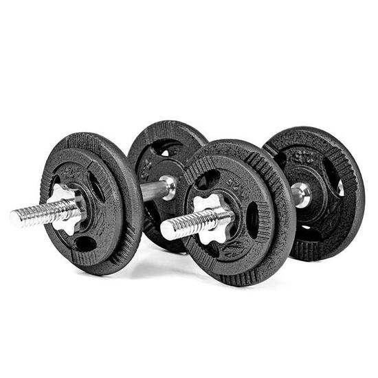 Zestaw hantli regulowanych Sapphire 2x10kg żeliwne