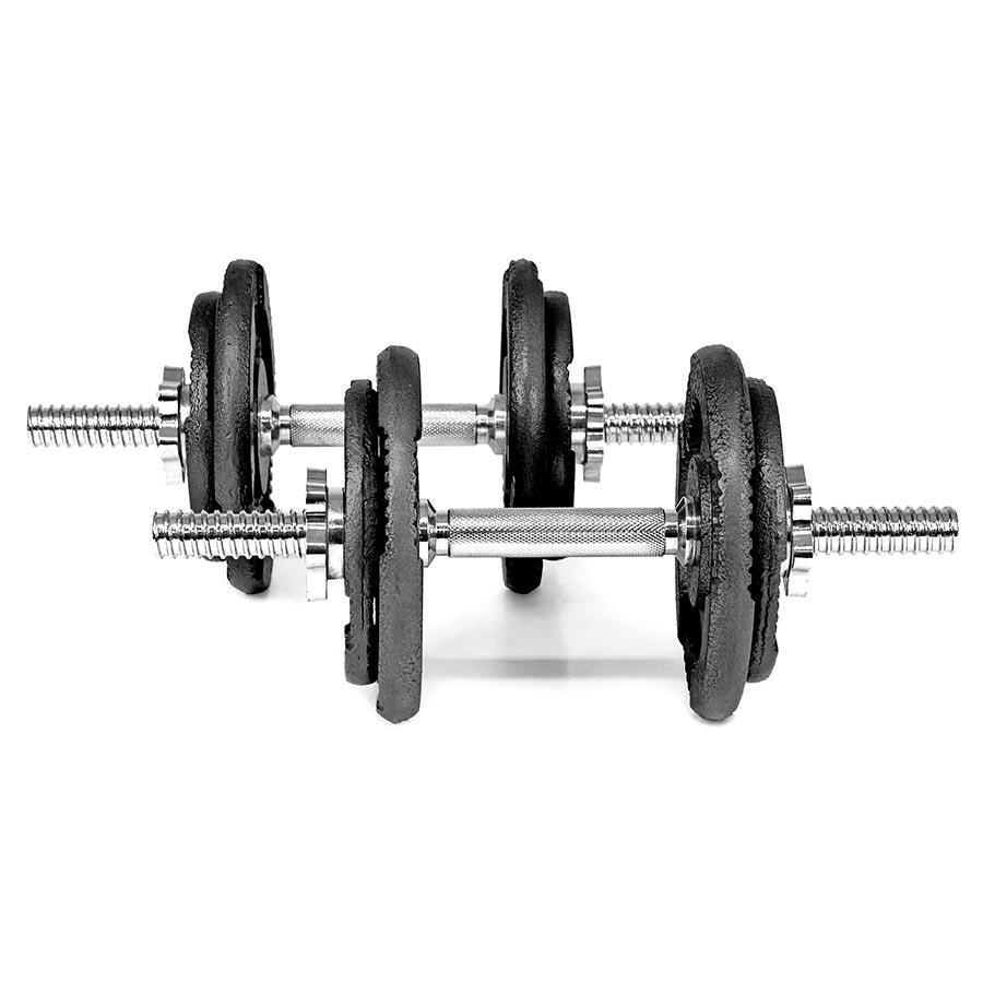 Zestaw hantli regulowanych Sapphire 2x10kg żeliwne 3/6