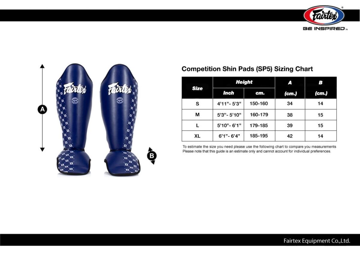 Protège-tibias Fairtex SP5 Blanc L 5/5