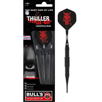 Darts Softdarts unisex - Thriller Brass Dartpfeile Darts-Set Anfänger rot