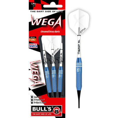 Darts Softdarts unisex - Wega Brass Dartpfeile Darts-Set Anfänger mehrfarbig