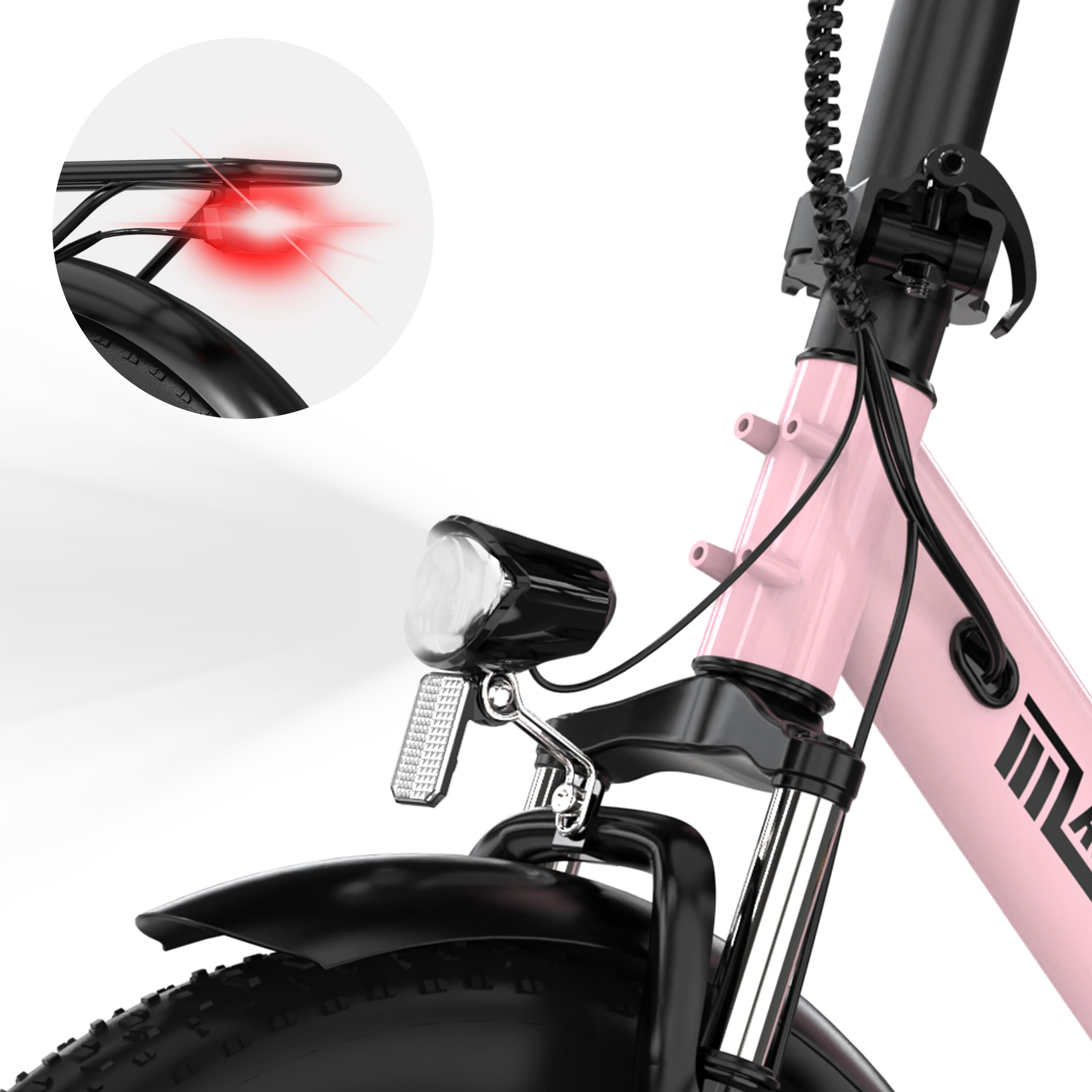 Electric Folding Bikes RK6,E-bikes,20'' ,52-80km,36V 15.6A 3/9