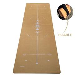 Tapis de yoga Voyage Totem Jaune Or
