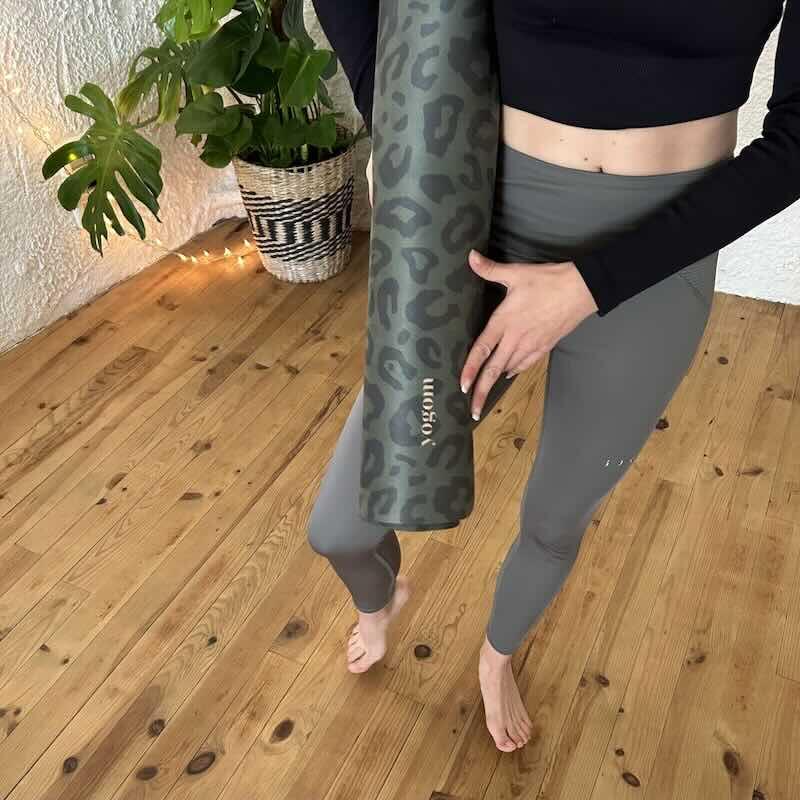 Tapis de Yoga et Fitness Performance Léopard Kaki 5/5