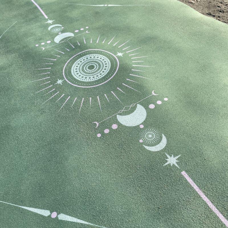 Tapis de yoga Voyage Totem Vert